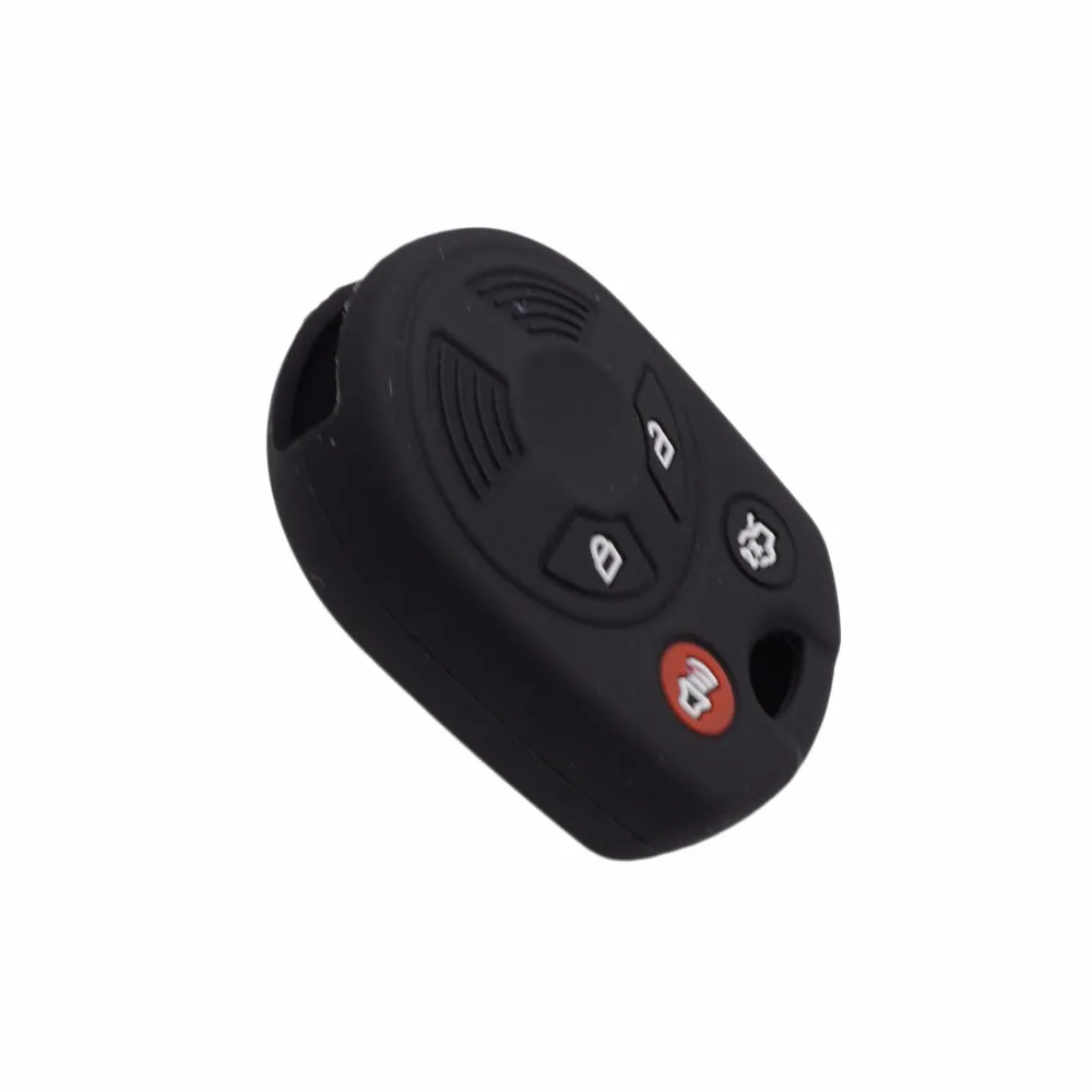 Key Case Key Case Cover Car Key Shell Cocolockey Silicone Key Holder Car Keys for Ford Fiesta Focus Escape 2011 2014 4 Button Keyless Cover Case Accessories Fob