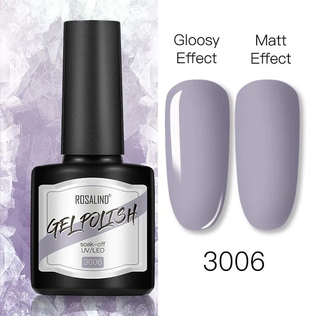 ROSALIND 8ml Gel Nail Polish Shiny Matte Effect Gel Polish For Manicure Nail Art Design Semi Permanent Painting Varnishes Gel RS17-3006