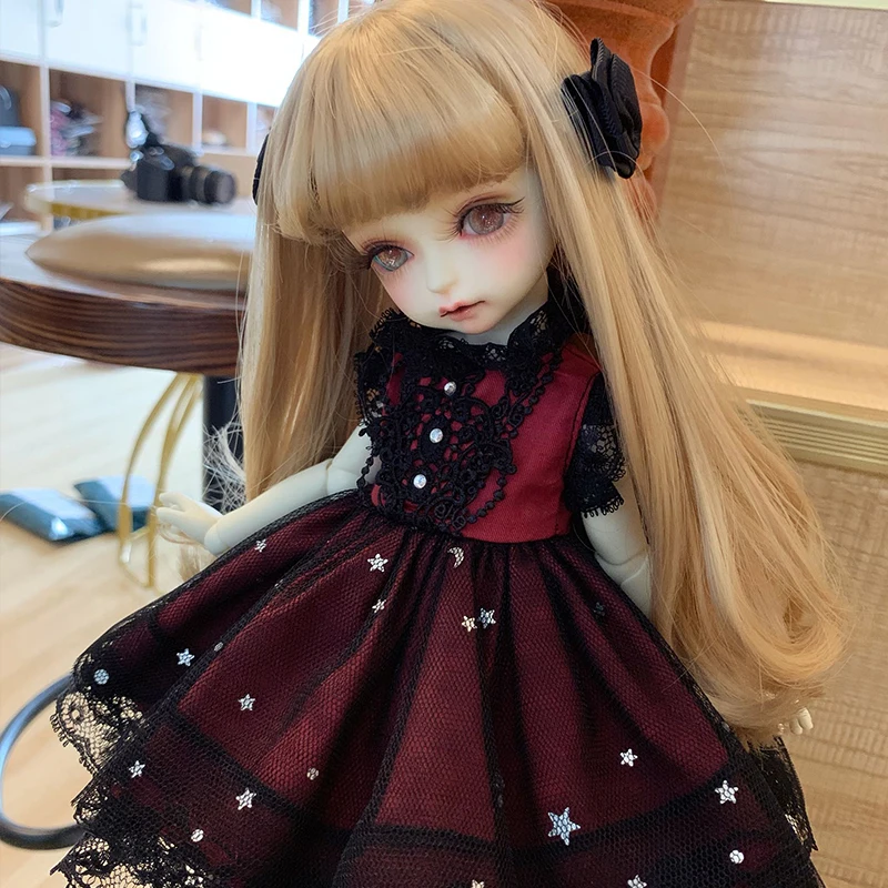 BJD Одежда для куклы 1/6 платье для куклы костюм юбка+ повязка для волос 1/6 1/4 BJD SD кукла 1/6 Blyth аксессуары для куклы