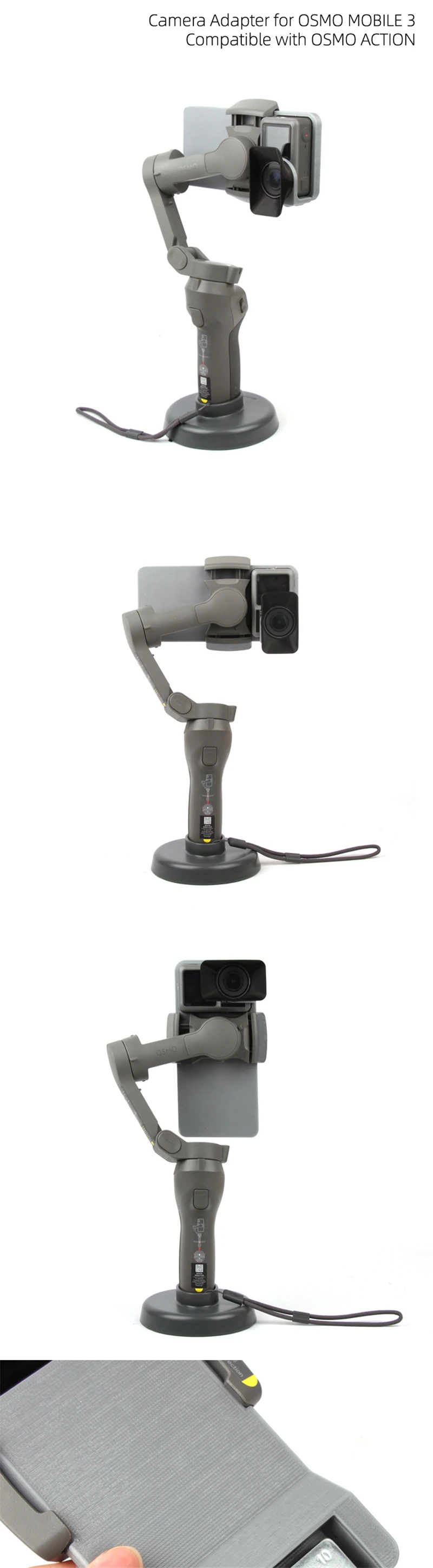Адаптер держатель для OSMO MOBILE 3 и OSMO ACTION Sport camera