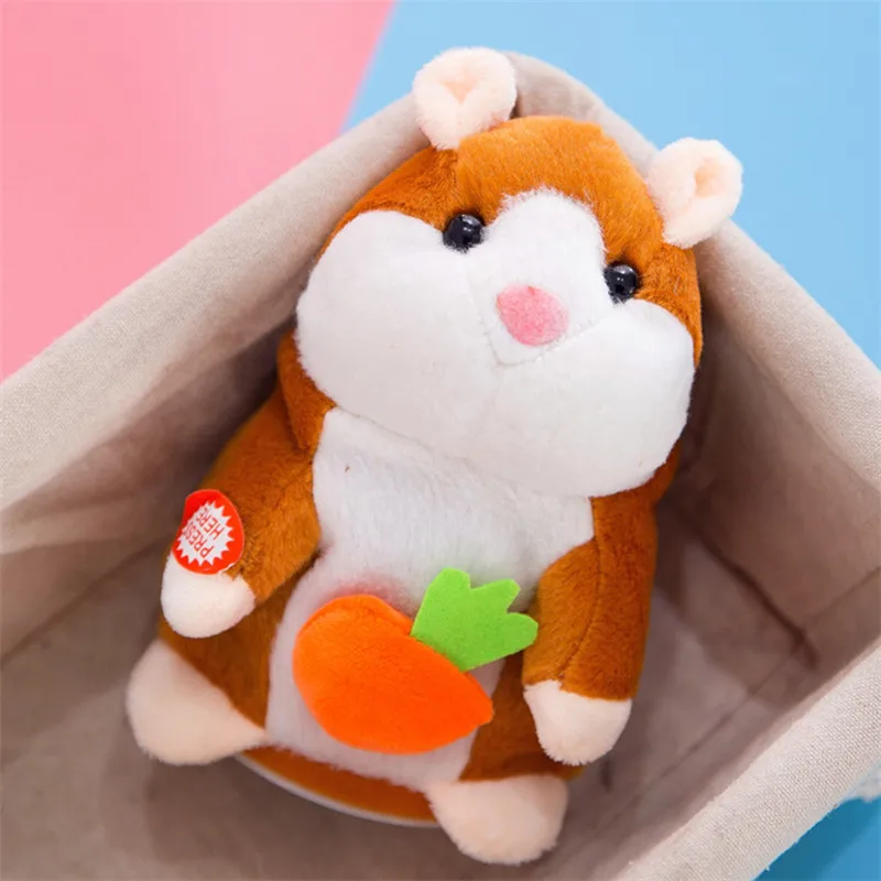 Talking Hamster Cute Nod Mouse Record Chat Mimicry Pet Plush Toy Xmas Gift UK 