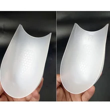 Унисекс 1 пара невидимые увеличения вставки для пяток высота вкладышей увеличение вставки стелька амортизирующие силиконовые арки поддержка LBY