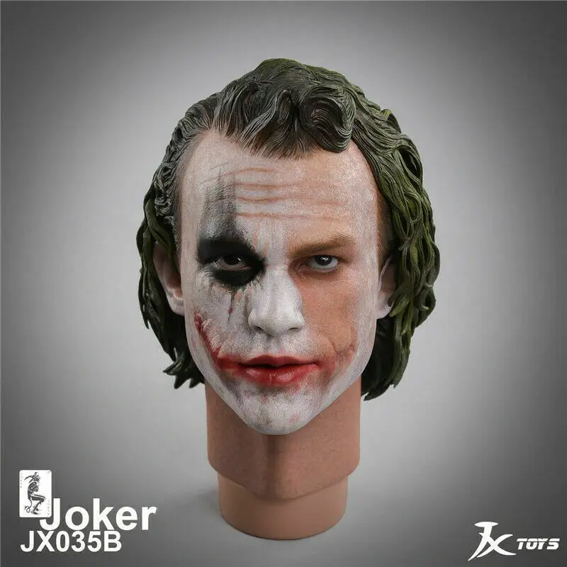 

JXTOYS 1/4th The Dark Knight Joker Head Sculpt Model Fit 12'' Figure Body JX035B