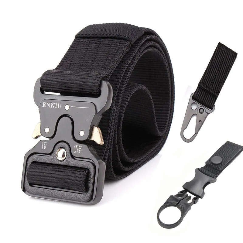  Army Belt Tactical Nylon Belt Men Military US Duty Metal Buckle Waist Strap High Quality Hunting Ac