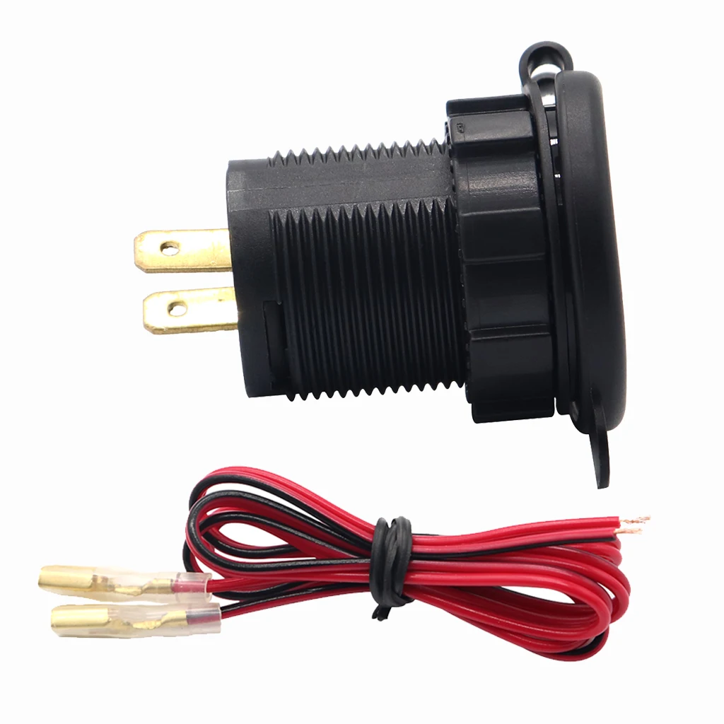 DC 5V 2.1A USB порт зарядное устройство адаптер с Вольтметр для автомобиля лодки мотоцикла
