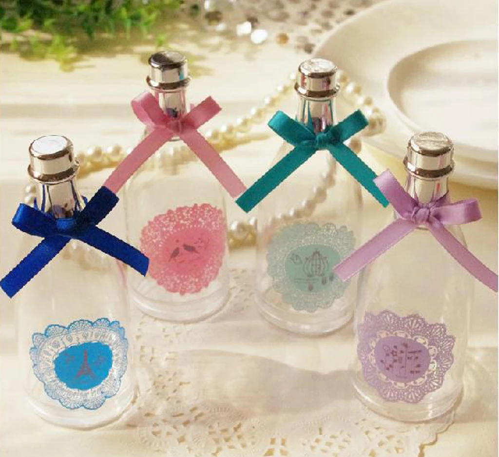 12 Fillable Champagne Bottles Candy Box Wedding Party  Shower Event Favors