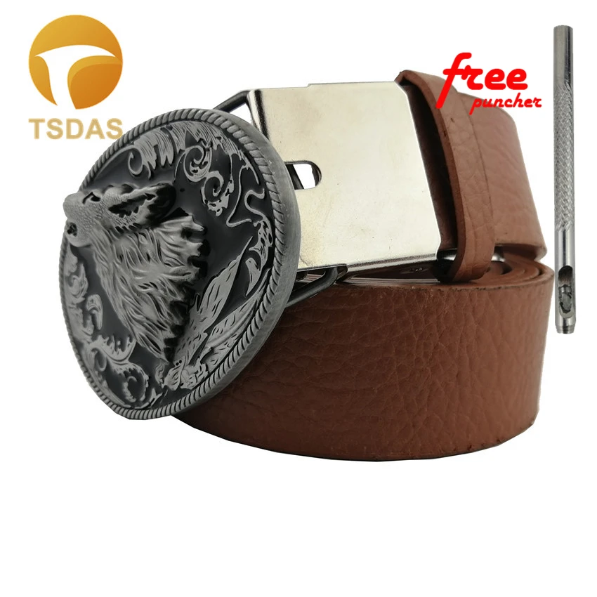 Zinc Alloy Animal Belt Buckle For Men Jean's accessories Wolf Suitable 4cm Width Drop Shipping|belt buckle|animal belt bucklesbuckles for belts |