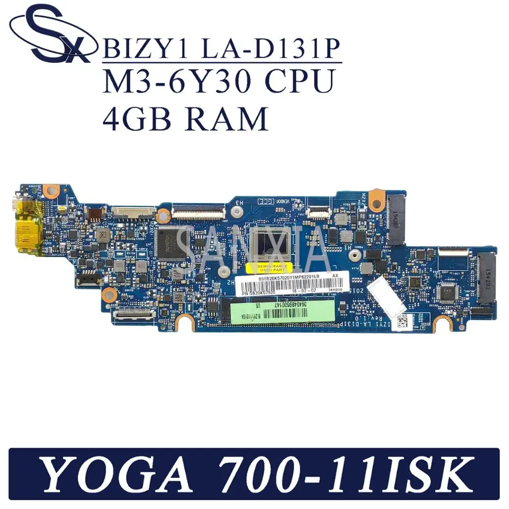 Материнская плата KEFU BIZY1 для ноутбука Lenovo YOGA 700-11ISK оригинальная материнская 4