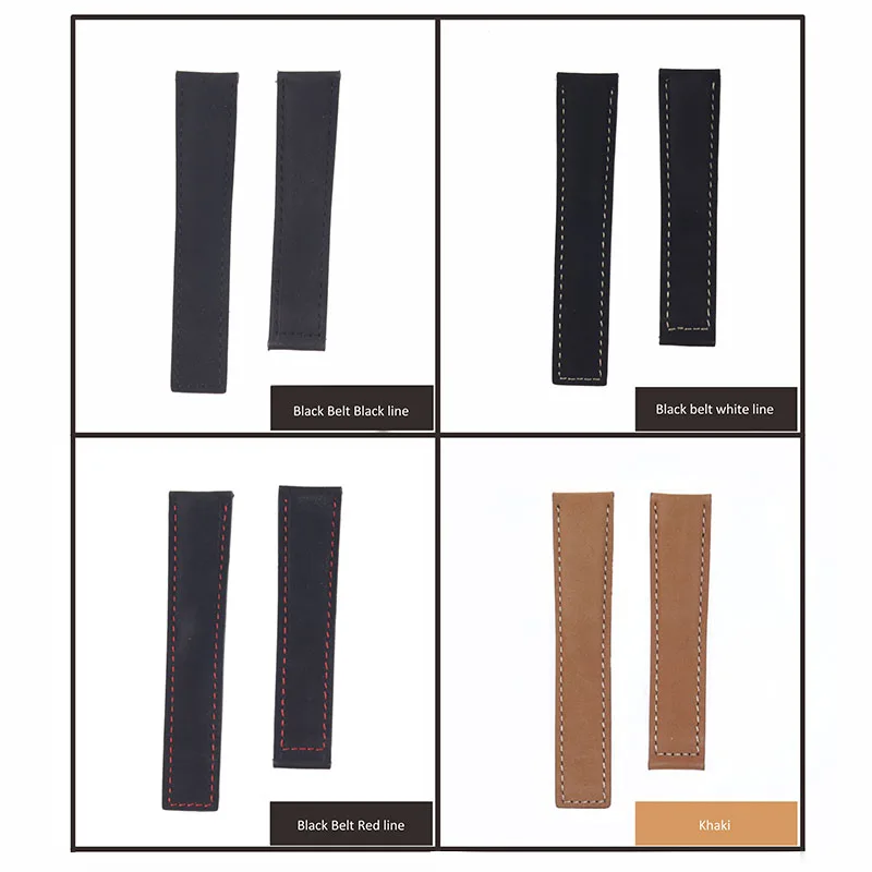 

20mm Cow Leather Watchband For TAG HEUER AQUARACER Unisex Dull Polish Plain End Band Watch Strap For CARRERA Wrist Bracelet