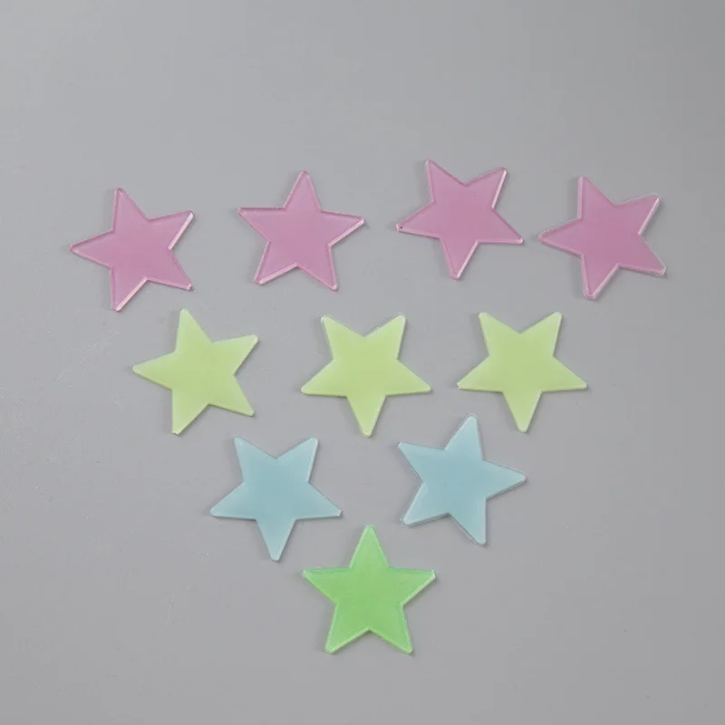 100 шт/3D звезды светится в темноте светящиеся наклейки на стену для детской комнаты гостиной настенные наклейки для украшения дома плакат