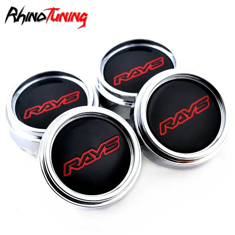 

4pcs 66mm 61mm Silver Car Styling Wheel Center Caps RAYS Cap for Rims Fit for Volk CE28 Rim TE37 Tokyo Time Attack