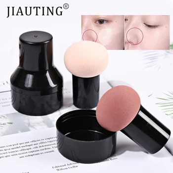 JIAUTING Makeup Sponge Cosmetic Puff with Handle Puff For Foundation Concealer Cream Powder Puff Smooth Women's Makeup 1Pc 1