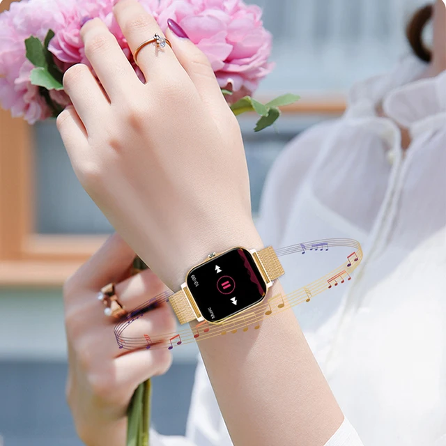 For Xiaomi Samsung Android Phone Reloj Inteligente Mujer Custom Dial Smart watch Women Bluetooth Call 2021 Smart Watch Men +Box 3
