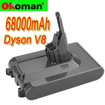 

68000mAh 21.6V Battery For Dyson V8 Battery for Dyson V8 Absolute /Fluffy/Animal/ Li-ion Vacuum Cleaner rechargeable Battery