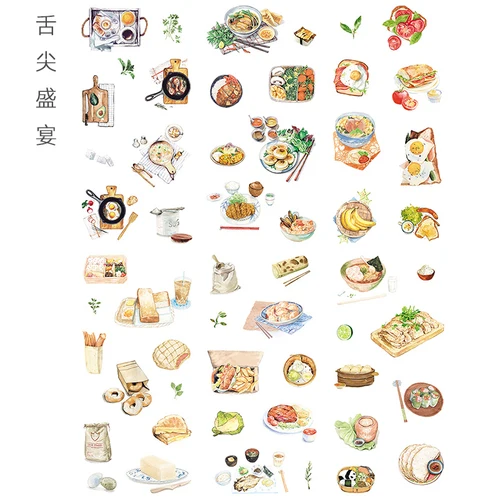 6pcs/pack Cartoon Cute Stickers Stationery Stickers for Decoration DIY Album Diary Planner Bullet Journal Stickers - Цвет: T