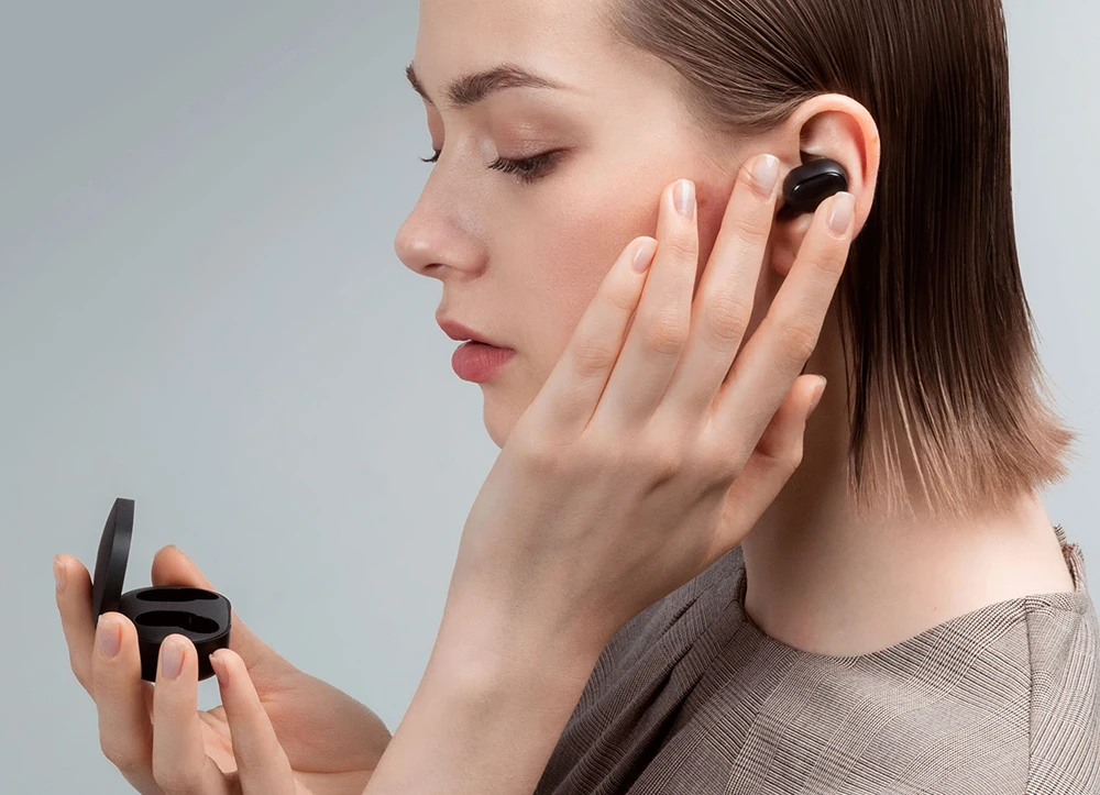 Xiao mi Red mi Airdots TWS mi True беспроводные Bluetooth наушники стерео бас Bluetooth 5,0 с mi c Handsfree Наушники быстрая