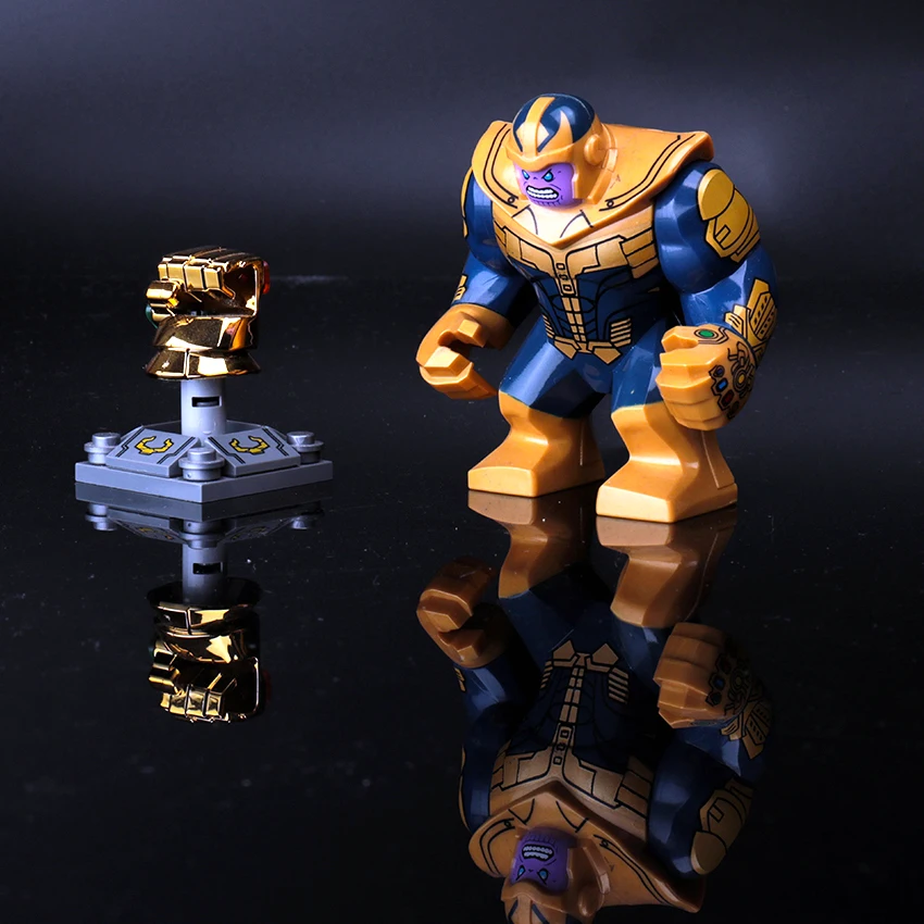 

Avengers marvel endgame Hulk Toys Superman Groot Thanos Carnage Green Lantern Batman Super small particle Blocks Toys for Kids