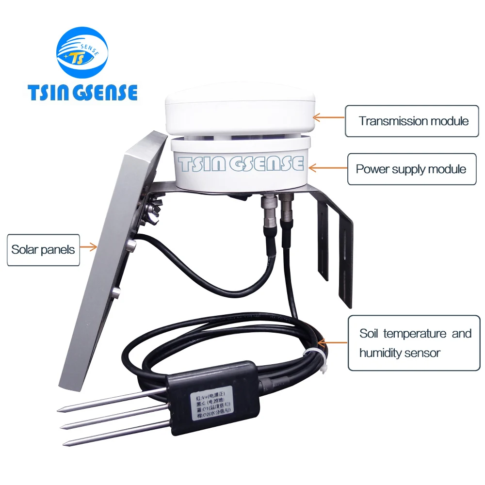 US $1.615.00 WAS1000 Wireless Professional Soil Moisture Station Soil Temperature And Humidity Sensor
