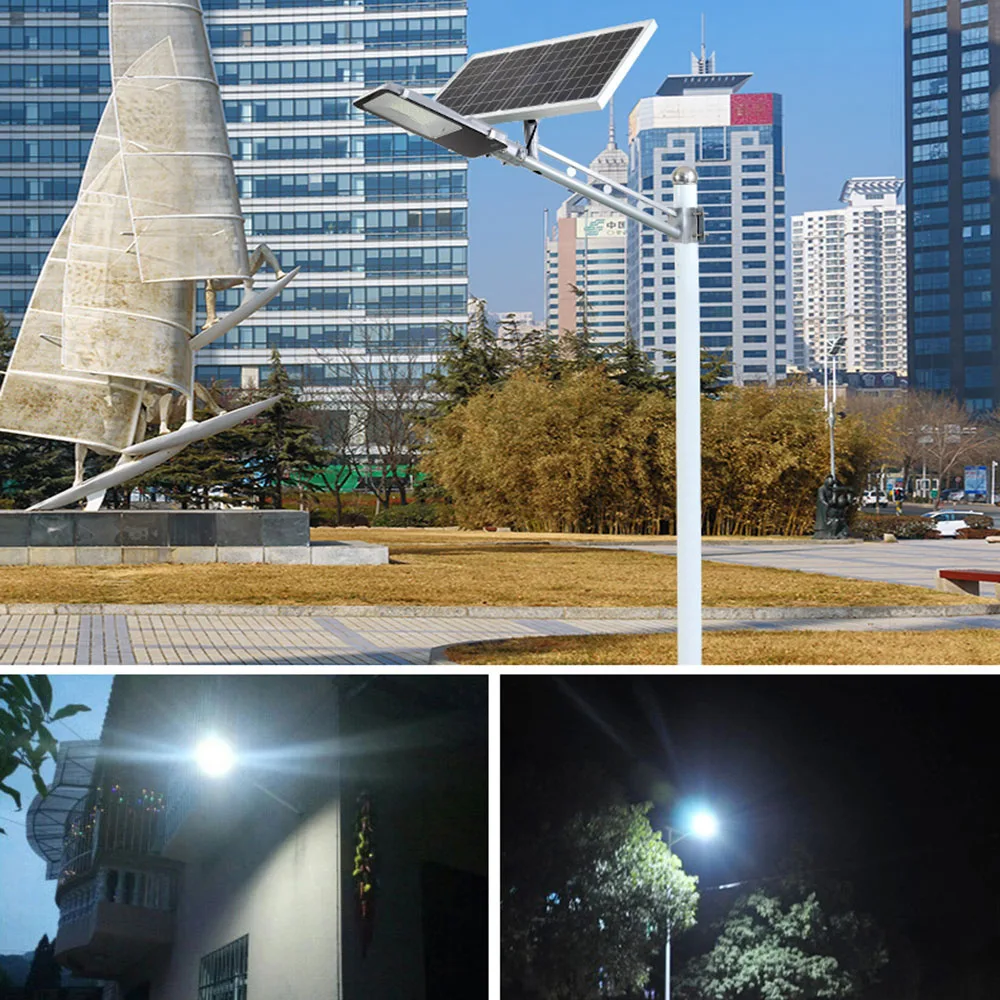 BEYLSION LED Solar Street Light Garden Solar Light 20W 30W  50W 100W 200W 300W Double color Solar Lamp Battery Powered Outdoor (10)