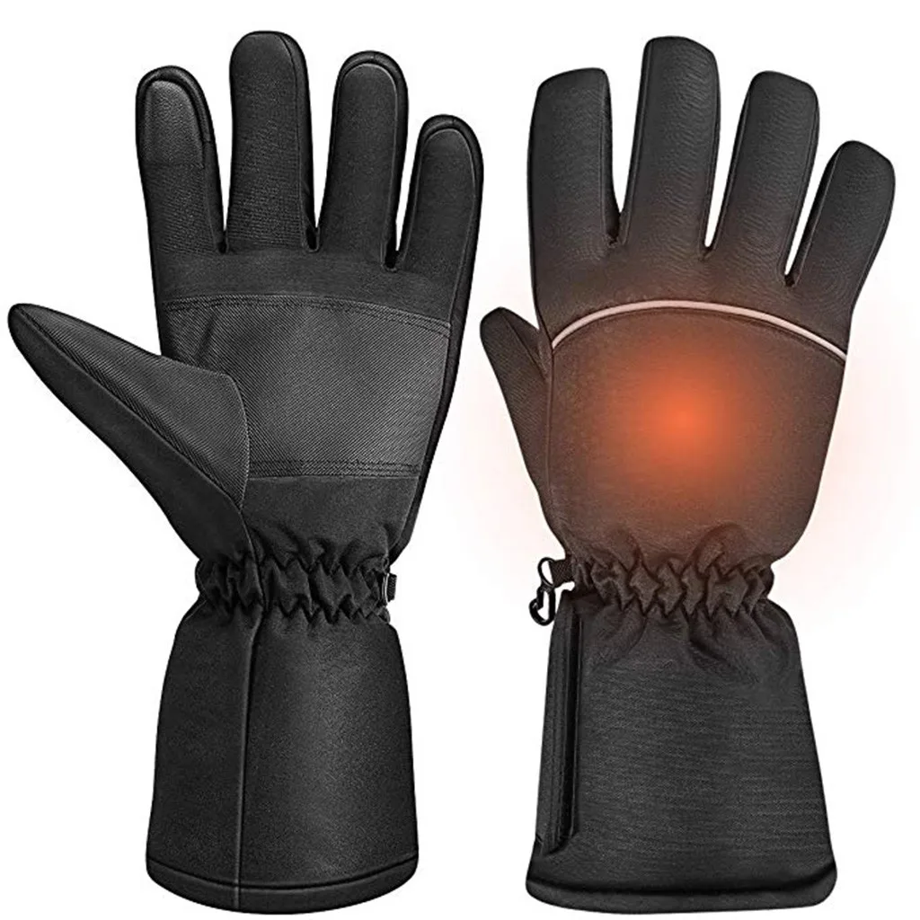 Мотоциклетные перчатки с подогревом водонепроницаемые теплые перчатки Guantes Moto с сенсорным экраном на батарейках мотоциклетные гоночные перчатки для верховой езды зимние