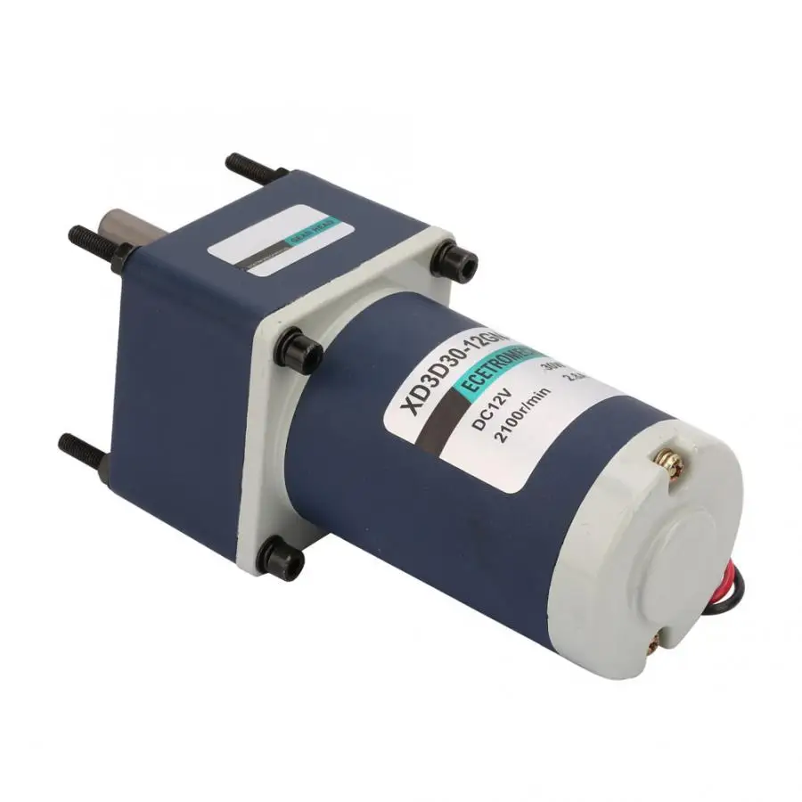 Постоянный магнит DC Мотор 12 V/30 W Электрический постоянный магнит DC мотор-редуктор 1800/2100RPM редукторный мотор
