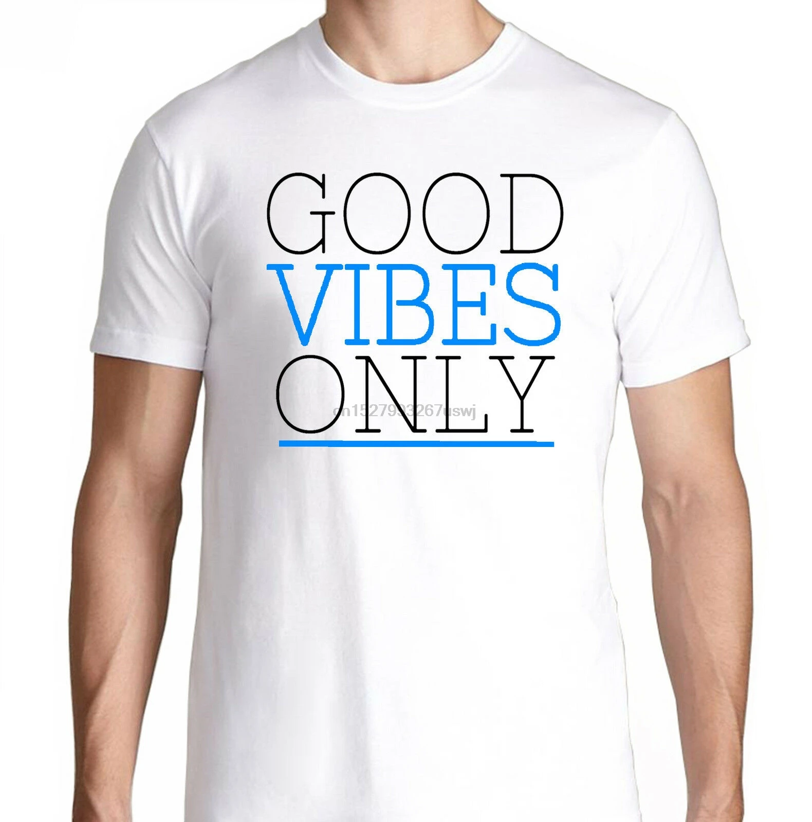 Футболка с принтом на заказ GOOD VIBES ONLY EDM музыкальный дом электродубstep концерт