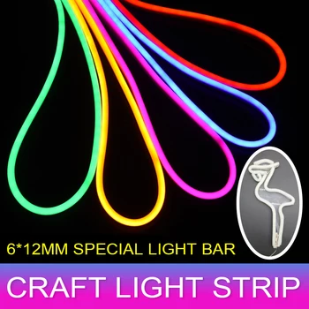 

LED Waterproof Neon Silicone Tube Advanced Waterproof Rubber Strip Round Lamp Neon Curved String With Power Supply Controller
