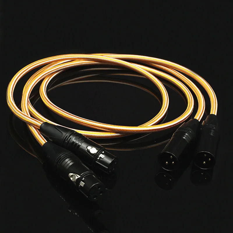 

HIFI XLR Balanced Cable Hi-end 3 Pin 2 XLR Male to 2 XLR Female audio cable 1m 2m 1.5m