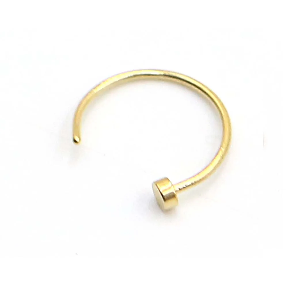 Gold Серьги-гвоздики Для Пирсинга Ушей, 1 шт., распродажа, золотой хирургический поддельный пирсинг кольцо, кольцо с открытым носом, ювелирные изделия для тела, сексуальные женские аксессуары - Окраска металла: Gold