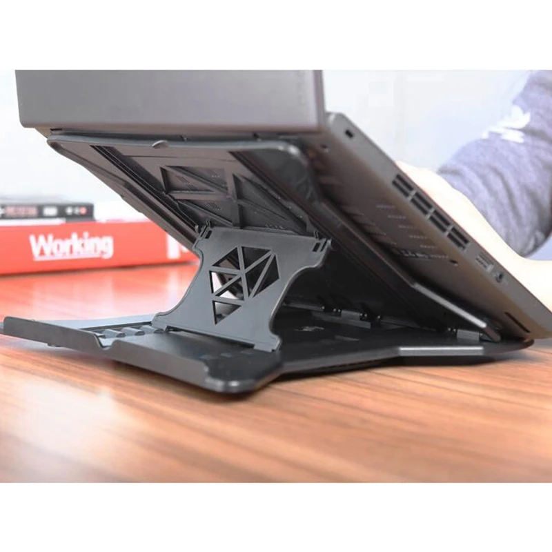 Поворачивающийся Складывающийся Портативный подъемная подставка для ноутбука портативный подъемный кронштейн компьютерный стол охлаждение