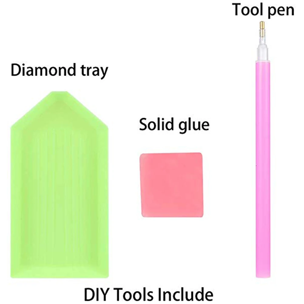 4 шт. рождественские брелки для ключей 5D &quotсделай сам&quot с алмазной живописью