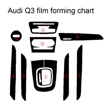 

Car-Styling 3D/5D Carbon Fiber Car Interior Center Console Color Change Molding Sticker Decals For Audi Q3 2013-2018