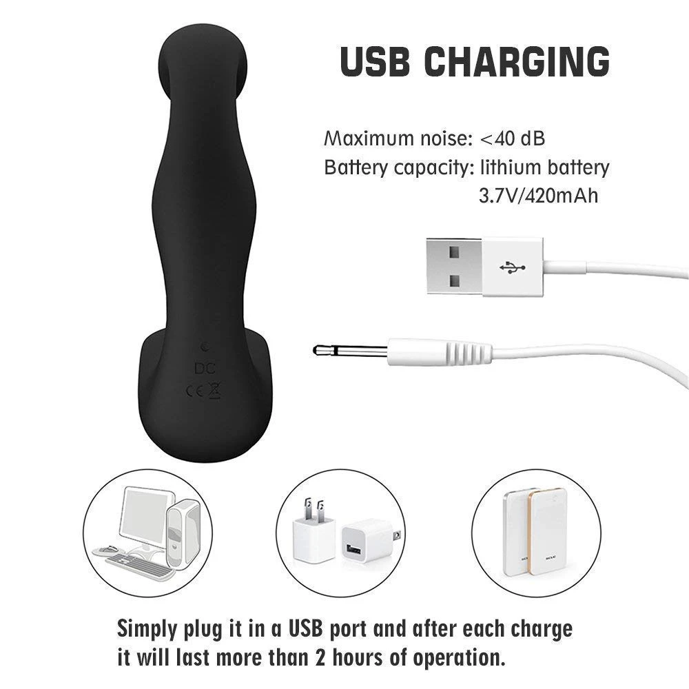 Беспроводной массажер простаты с дистанционным управлением USB зарядка анальные