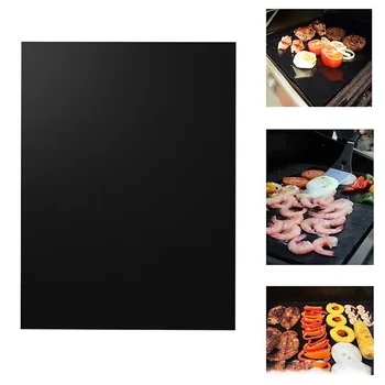 

2pcs Non-stick BBQ Grill Mat Baking Mat Cooking Grilling Sheet Heat Resistance Easily Cleaned Kitchen Tools