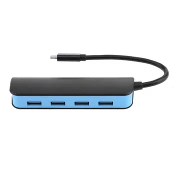 

With LED Indicator USB HUB Splitter 4-in-1 USB3.1 Type-C 4 Ports USB Hub With Cable For PC Computer Plug & Play