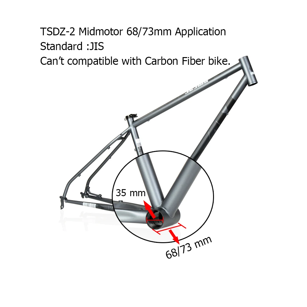Новая версия Tongsheng TSDZ2 высокоскоростной Средний центральный мотор электрический велосипед Ebike DIY Набор для преобразования