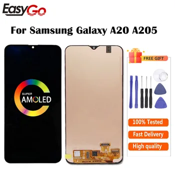 

Super AMOLED For Samsung Galaxy A20 A205F A205FD A205/DS LCD Display With Touch Screen Digitizer Assembly Free Shipping