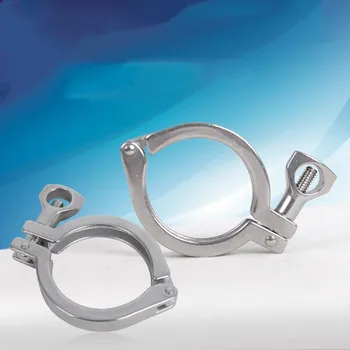

2.5" Stainless Steel SUS304 Sanitary Clamp Single Pin Tri Clamps Clover for 77mm OD Ferrule