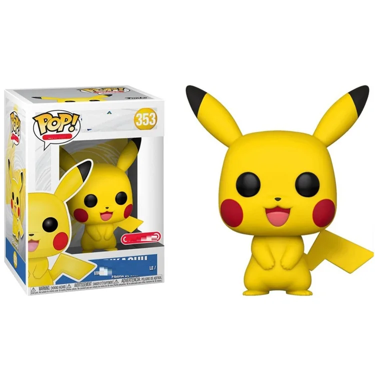 353 with box Funko POP Bulbasaur 453# Пикачу 353# Charmander 455# виниловые фигурки модель игрушки Рождественский подарок - Цвет: 353 with box