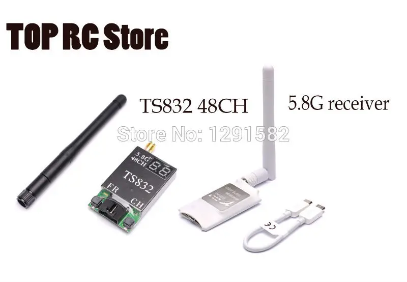 

Hot Mini 5.8G FPV Receiver UVC Video Downlink OTG VR Android Phone + TS832 5.8G 600mW 48 Channels Wireless Transmitter Module