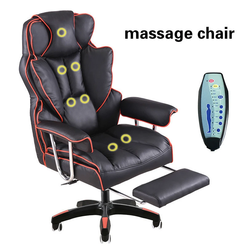 

Luxurious Thickening Boss Chair Reclining Comfortable Massage Chair Seat with Footrest Lifted Swivel Office Chair Gaming Chair