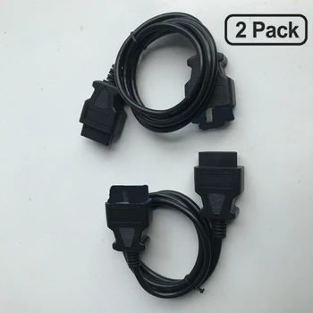 

16pin to 16pin cable 2pcs/ pack 16 Pin Male To 16 Pin Female cable OBD 2 OBD II Extension Connector Adapter