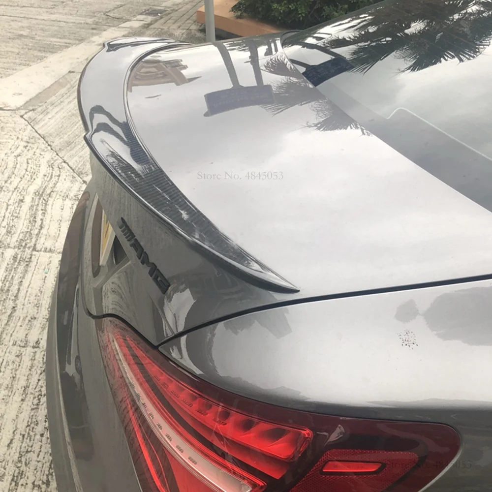 Автомобильный Стайлинг спойлер на заднюю крышу из углеродного волокна для Mercedes