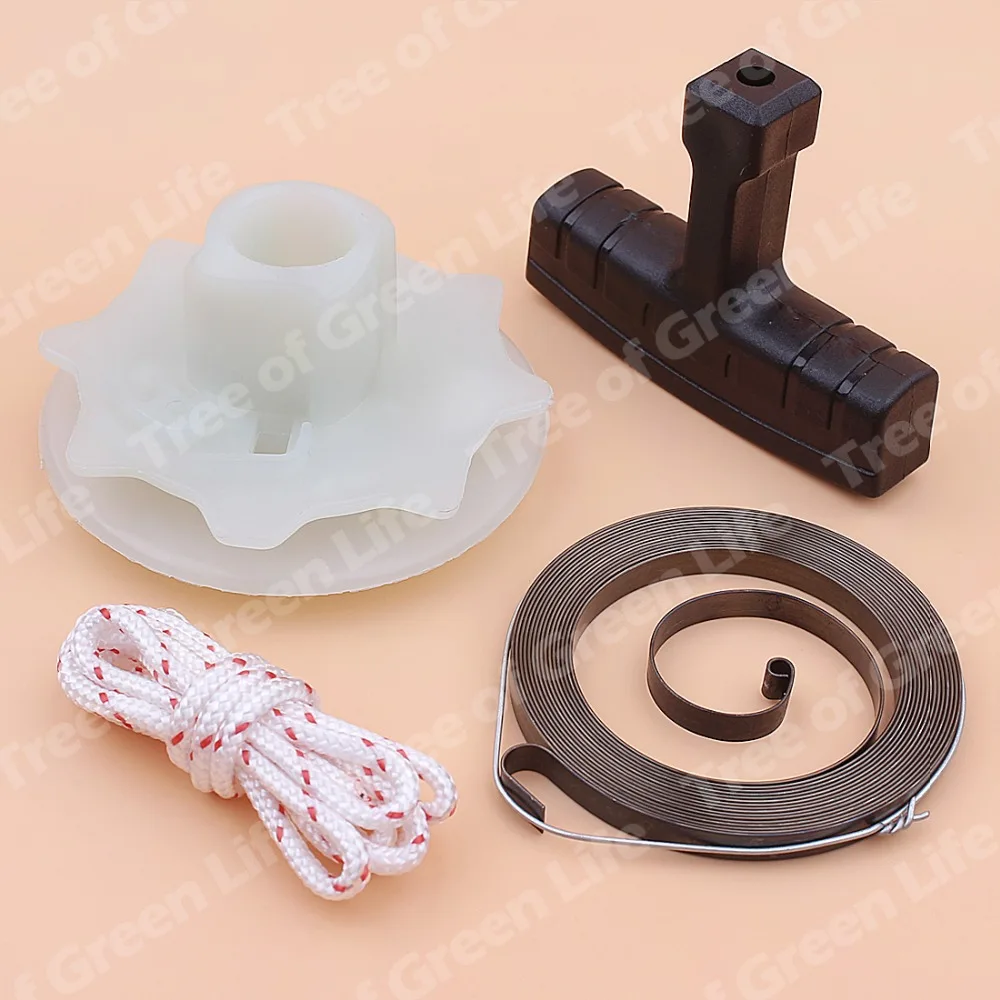 UFURMATE Kit De Corde De Démarrage, Cordon De Traction De 10 M Avec Lot De 3 Poignées De Démarreur De Moteur à Essence, Cordon De Traction Pour Démarreur à Recul