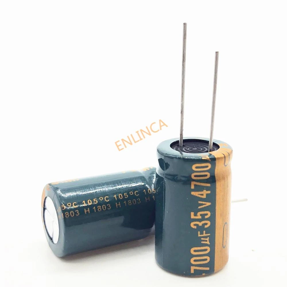 2 개/몫 35V 4700 미크로포맷 고주파 저 임피던스 알루미늄 전해 콘덴서 4700 미크로포맷 35v 16*25 18 ...