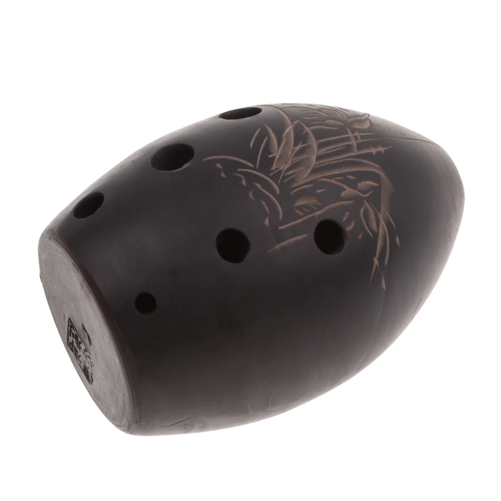Chinese Clay Ocarina 8 Holes Xun Musical Instrument for Crafts Decoration