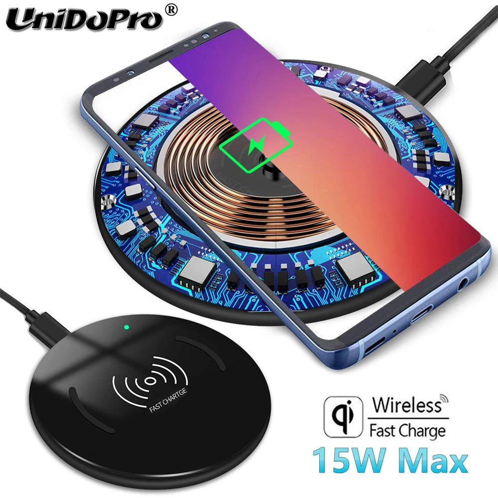 Беспроводное зарядное устройство 15 Вт Qi Для DOOGEE S95 Pro / S68 N100 S90 S90C S60 S70 S80 Lite