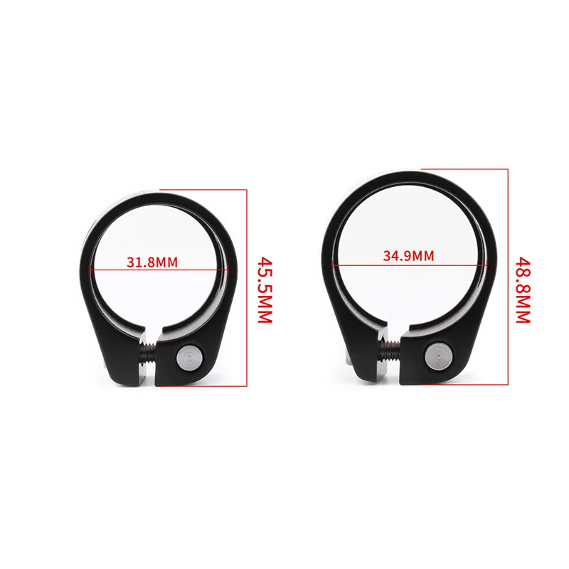 31.8mm 34.9mm Seatpost Clamp Aluminum Alloy For MTB Road Fixed Gear Bike Quick Release bike seatpost clamp