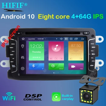 

IPS DSP Android 10 8 Core 4GB+32GB GPS Navigator Radio For Dacia Renault Duster Logan Sandero Car DVD Central Cassette Player