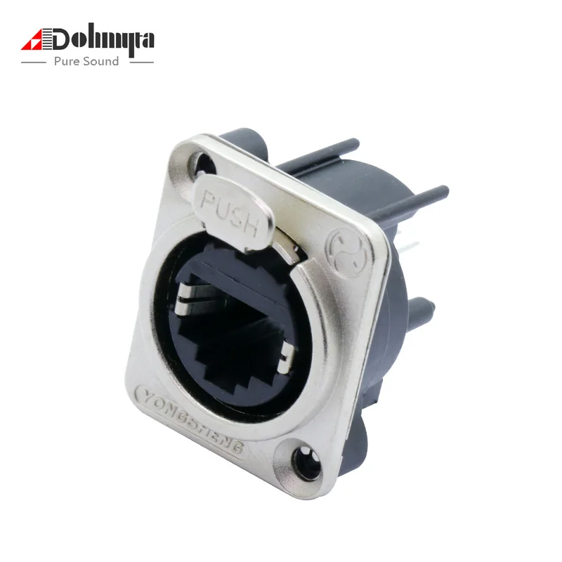 

1pc D-Type NE8F Ethercon RJ45 Feedthru D-Series Panel Mount Jack Chassis Panel Mount Connector